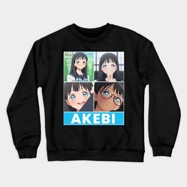 Akebis Sailor Uniform Komichi Akebi Crewneck Sweatshirt by TaivalkonAriel